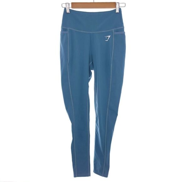 Gymshark Dreamy Solid Blue Athletic Leggings Womens Size Small